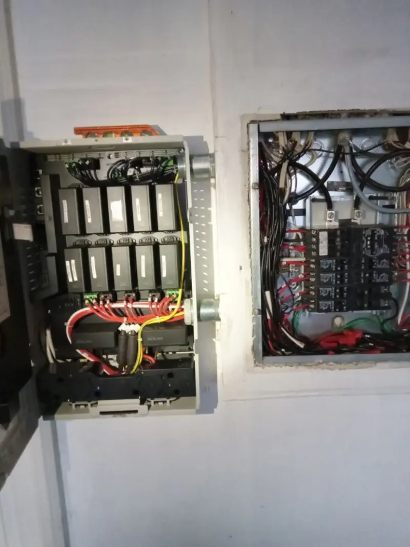 Electrical panel upgrade completed for Security Camera Wiring in Mount Carmel